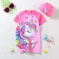 thumbnail image 2 of Gerichy Toddler Girl Swimsuit,Girls Bathing Suit Summer Toddler Girls Long Sleeve Heart Prints 1 Piece Swimwear Beach Onesie Swimsuit Bikini, 2 of 6