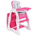 thumbnail image 1 of Costway 3 in 1 Baby High Chair Convertible Play Table Seat Booster Toddler Feeding Tray, 1 of 10