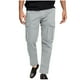 thumbnail image 1 of Pantalones largos de moda para hombre, casuales, de color sólido, con bolsillos cargo y cintura elástica, de poliéster., 1 of 8