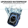 thumbnail image 2 of for Apple Watch Case 44mm Series 6/SE/5/4 with Screen Protector, Waterproof Hard PC Ultra-Thin Bumper HD Clear Anti-Fog All Around Protective Cover for iWatch 44mm Blue, 2 of 5