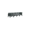 thumbnail image 3 of Meridian Furniture Nizuc Grey Water Resistant Fabric Outdoor Patio Modular Sofa, 3 of 8
