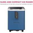 thumbnail image 3 of Frigidaire 26 Lbs. Countertop Ice Maker, Bullet Shaped Ice, Azure, 3 of 9
