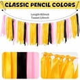 thumbnail image 2 of Back to School Decorations Pencil Classroom Ribbon Garland 7.5 ft Handmade Colorful Ribbon Hanging Tassel Garland Welcome Back to School Banner for Classroom, Mantle, Wall, Party Supplies, 2 of 7