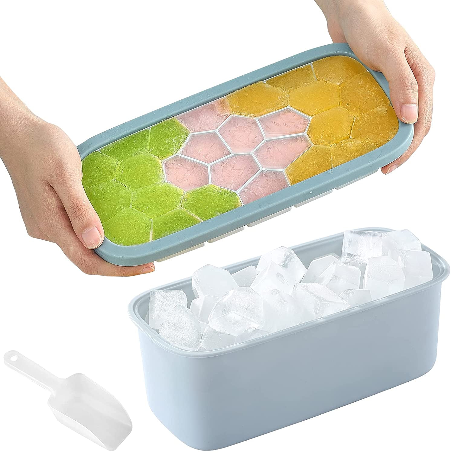 Mickey Mouse  Ice Cube Making Tray Mould Mold with Lid MADE IN JAPAN 