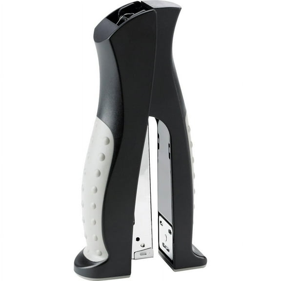 Business Source Full Strip Vertical Desk Stapler - 20 Sheets Capacity - 210 Staple Capacity - Full Strip - Gray | Bundle of 2 Each