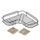 thumbnail image 3 of Bathroom Storage Holder Wall Mounted Storage Holder Punch-Free Design Iron Material 36X26.7X6CM Black No Residues 1Pack, 3 of 3