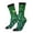 2 Black-1, variant on Green Disco Lights Crew Socks for Men & Women, Breathable Casual Athletic Ankle Socks