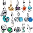 thumbnail image 2 of Disney-colgante de concha mágica de Ariel Ursula para mujer, pulsera de plata de ley 925 Original, joyería de perlas, regalo, 2 of 4