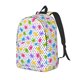 thumbnail image 1 of Disketp Bear And Polka Dot Mochila de Lona Estampada, Mochila Escolar de Viaje Ligera para Estudiantes y Portátil-Small, 1 of 5