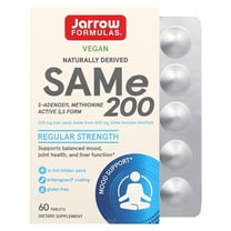 Jarrow Formulas SAM-e, Promotes Joint Strength, Mood and Brain Function, 200 mg, 60 Enteric-Coated tabs