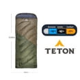 thumbnail image 2 of Sleeping "Celsius" -18°C (0°F) TETON verde Individual, 2 of 8