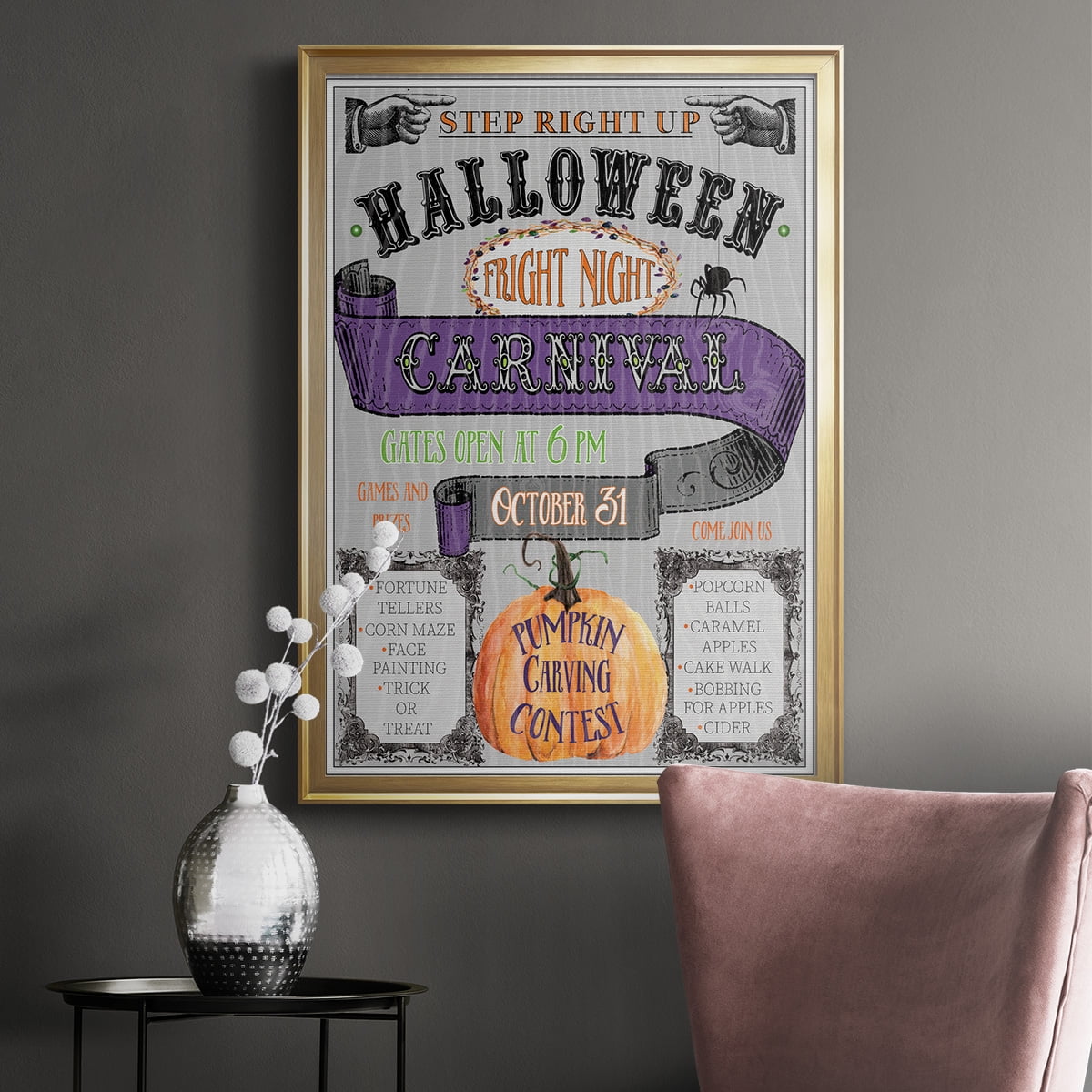 Carnival Sign Premium Classic Framed Print - Ready to Hang