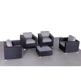 thumbnail image 5 of Living Source International 5-Piece Multiple Chairs Seating Group in Black/Gray, 5 of 5
