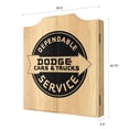 thumbnail image 5 of Dodge Dodge Service Dart Board Cabinet Set with 6 Steel Tip Darts, 5 of 7