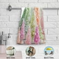 thumbnail image 5 of Pastel Christmas Decoration Hand Towels, Xmas Collage Kitchen Towel Ultra Soft and Absorbent,Decorative Fingertip Face Towel for Bathroom Hotel, 2 PCS, 28.3"x 14.4", 5 of 6