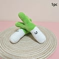 thumbnail image 3 of Cartoon Scallion Garlic Vegetable Pendant Green Onions Plush Toy Soft Stuffed Doll Keychain Backpack Car Bag Key Ring Kid Gift, 3 of 7