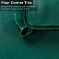 thumbnail image 4 of Superior Solid Comforter Down Alternative Bedding, King, Hunter Green, 4 of 13