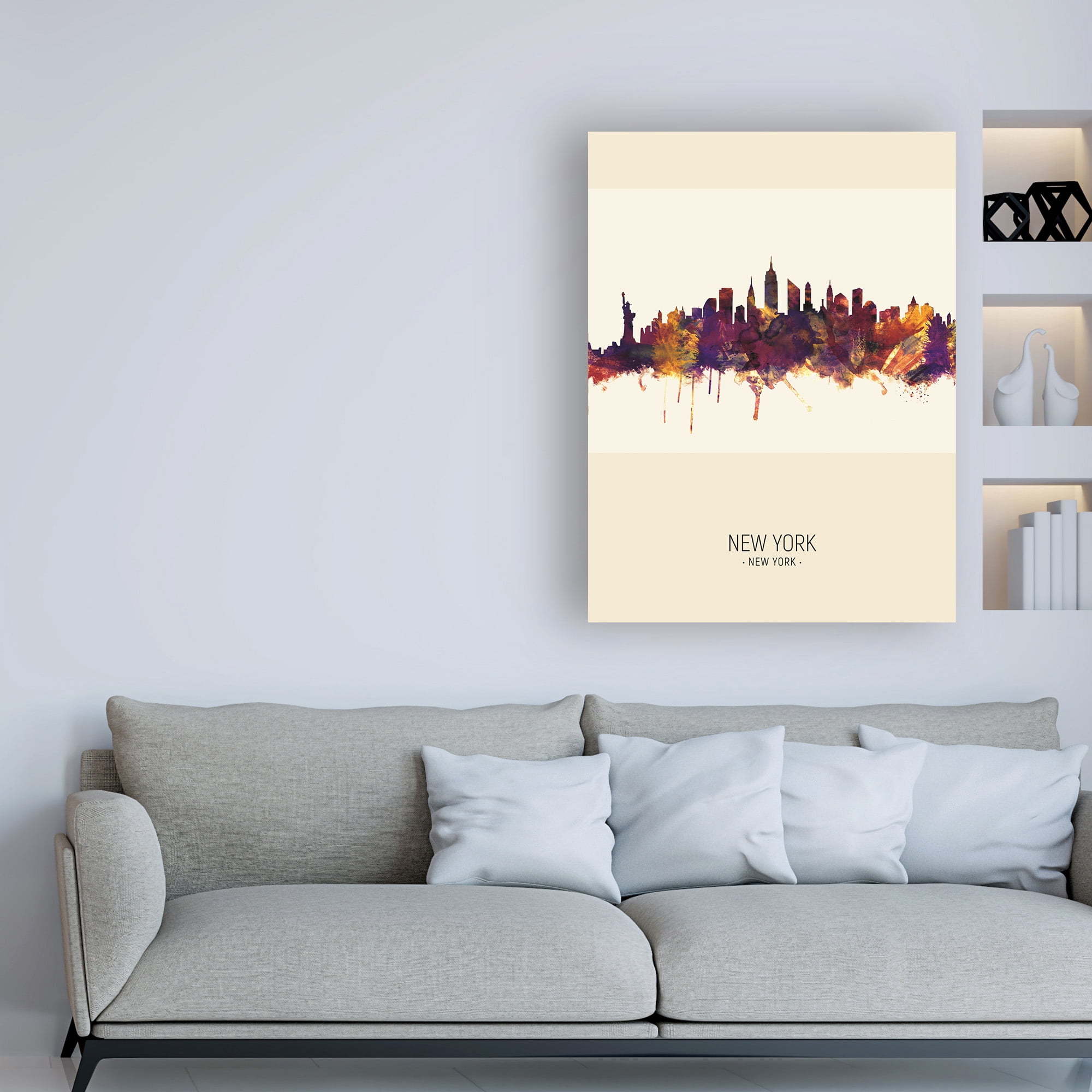 Trademark Fine Art 'New York City Skyline Portrait III' Canvas Art by Michael Tompsett