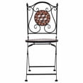thumbnail image 2 of vidaXL Mosaic Bistro Chairs 2 pcs Brown Ceramic, 2 of 5