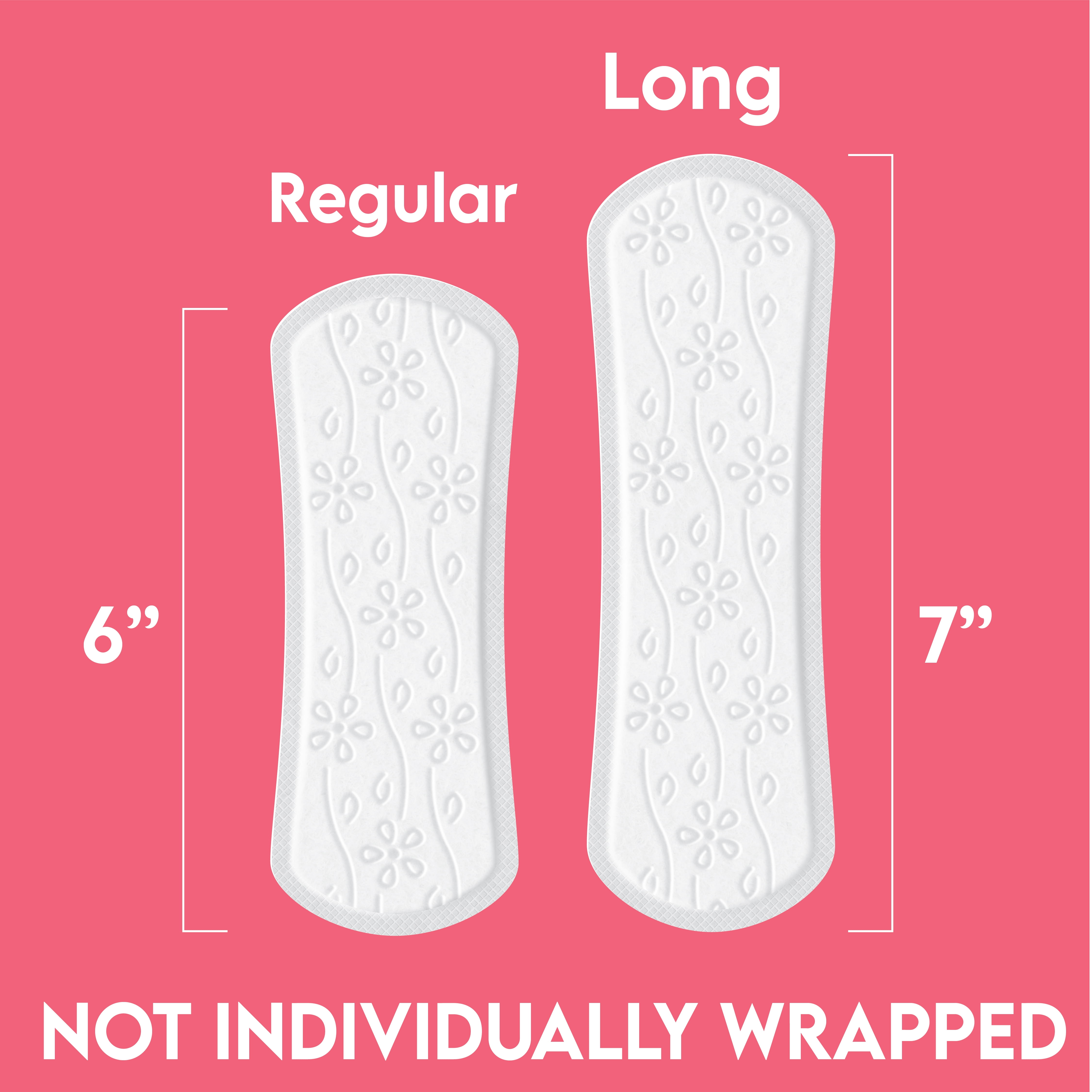 (2 pack) Equate Light Protection Everyday Panty Liners, Long Length, 96 Count