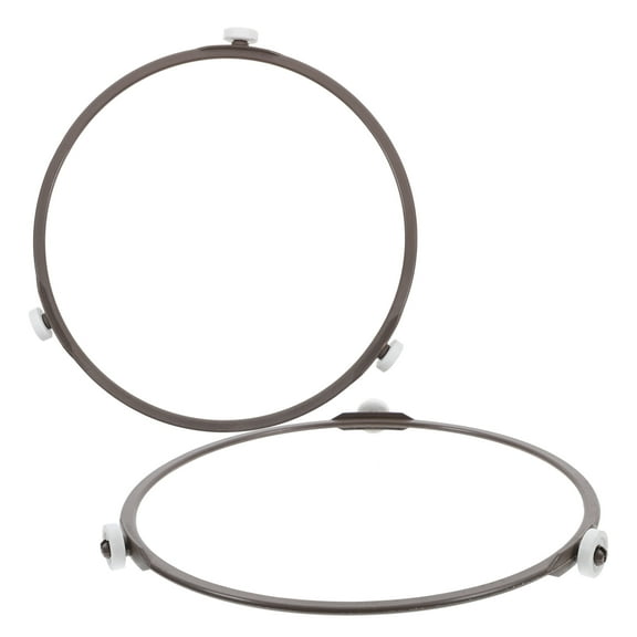 PAMINGONO Microwave Wheel Ring Microwave Turntable Holder Coffee Plastic 2Pcs 7In Round Support