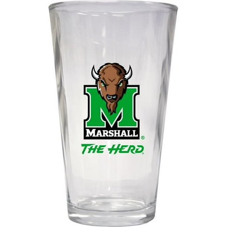 

R & R Imports PNT2-C-MAR19 16 oz Marshall Thundering Herd Pint Glass - Pack of 2