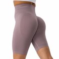 thumbnail image 2 of AherBiu Yoga Shorts for Women High Waisted Compression Bottoms Gym Workout Leggings Bikers Shorts, 2 of 3