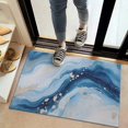 thumbnail image 2 of Blue White Gold Marble Pattern Door Rugs,Washable Non Slip Door Mats Indoor,Decorative Door Mats,Entry Mat Indoor for Entrance,Bedroom,Kitchen,Bathroom,20"x32", 2 of 6