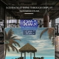 thumbnail image 3 of Bathroom Scale, Highly Accurate Digital Body Scale,Precisely Measures Weight up to 400 lbs-Wooden Pier With Palm Trees And Thatched Roof, 3 of 4