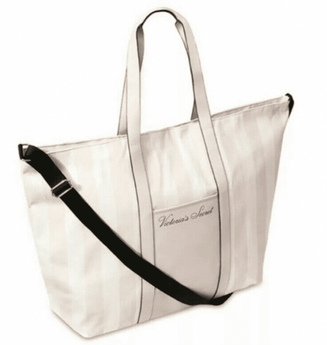 Victoria's Secret Stripe Weekender Tote Bag 