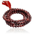 thumbnail image 5 of Kamada Combination of Rudraksha Tulsi mala and exquisite red chandan (Sandalwood) mala,Spritual Pendant Necklace for Women and Men, 5 of 5