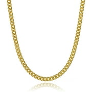 Ariana Lucci 14K Gold Filled Italian Curb Chain Necklace, 5mm Width Size, Non Tarnish Cuban Link Chain for Men and Women, Genuine 1/20 14K Gold Filled Made in Italy, 36"