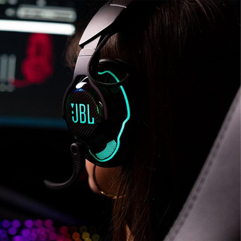 Headphones & Noise JBL Head Wireless Gaming Tracking Cancelling, Quantum Active with 910 Bluetooth, Over-Ear (Black)