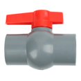 thumbnail image 1 of válvula de bola de PVC para tubería de suministro de agua con conector adhesivo deslizante, 1 of 7
