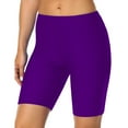 thumbnail image 5 of Outfmvch Biker Shorts Women Tummy Control Womens Plus Size Shorts Butt Lifting Leggings for Women Shorts Large Sized Cotton Sports Shorts Pants and Leggings Exercise Shorts for Women Purple 3xl, 5 of 8