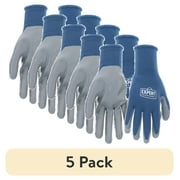 (5 pack) Expert Gardener Blue Nitrile Sustainable Gloves Medium
