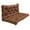 Brown, variant on SQDWYGG Outdoor Swing Cushions with Backrest, 2 or 3 Person Seat Bench Replacement Waterproof Cushion for Outdoor Patio Porch Garden Furniture Swing Chair,Bamboo Leaf,39.4x39.4in