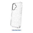 thumbnail image 2 of onn. iPhone 16 Rugged Phone Case with Smartport Protection, Clear with Glitter, 2 of 8