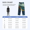 thumbnail image 4 of Fotbe Surfing Turtle Pantalones de Pijama para Hombre, Pantalones de Dormir, Pantalones de Casa con Cintura Ajustable y Bolsillos-Small, 4 of 6