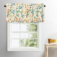 thumbnail image 5 of Floral Window Valances Colorful Leaves Valance Kitchen Curtains with Rod Pocket Window Treatment Short Curtain Panels for Bedroom Living Room Farmhouse 54" X 18", 5 of 6