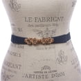 thumbnail image 2 of Women's 1" High Waist Rose Floral Fashion Skinny Stretch Belt, 2 of 2