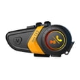 thumbnail image 1 of Auriculares Manos Libres Bluetooth 5.0 para Casco de Motocicleta Amarillo Advancent OD025074-01B, 1 of 6