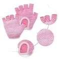 thumbnail image 3 of Unique Bargains Yoga Gloves Non-slip Fingerless Pilates Gloves One Size Pink, 3 of 5