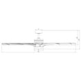 thumbnail image 3 of Windmill Indoor and Outdoor 12-Blade Smart Ceiling Fan 65in Oil-Rubbed Bronze Dark Walnut with 3000K LED Light Kit and Remote Control, 3 of 5