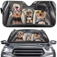 thumbnail image 5 of 4-S 51.2inX27.5in-Yorkie Terrier Driver Car Sun Shade, Yorkshire Terrier Sunshade, Windshield Sun Shade, Yorkshire Car Decor, Car Gifts LNG102, 5 of 7