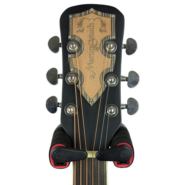 Support Mural Pour Guitare (acoustique, Classique, électrique, Basse) - 2 Crochets Réglables Avec Vis Et Chevilles Incluses - Gain De Place Et Protection