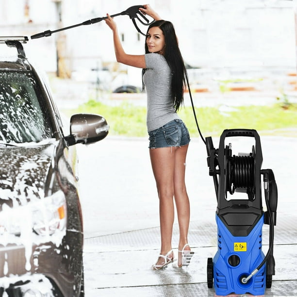 COSTWAY 2030Psi Electric Pressure Washer Cleaner 1.7 Gpm 1800W W/ Hose Reel