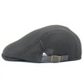 thumbnail image 5 of Gorra de malla de verano para hombre, boina de malla, transpirable, para exteriores, parasol, color sólido, informal, para viajes, 5 of 5