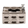 thumbnail image 3 of GUOOL Creative Ceramic Tissue Box Cover Decorative Rectangle Facial Tissue Holder Case Argent, 3 of 9