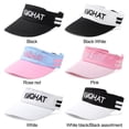 thumbnail image 4 of Men Women Casual Adjustable UV Protection Sports Visor Beach Hat Sun Hat Baseball Cap ROSE RED, 4 of 8